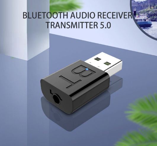 USB 2 in 1 Bluetooth 5.0 Dongle / 2 in 1 Transmitter