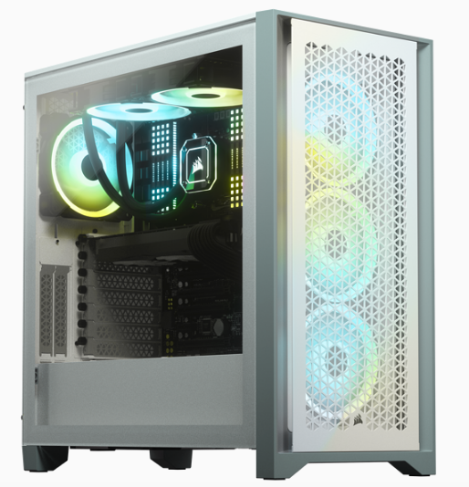 Corsair 4000D Airflow Tempered Glass Mid-Tower Case, White