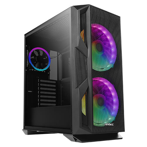 Antec NX800 E-ATX, ATX 2x 20CM ARGB Fans, 1x120CM ARGB Rear, Tempered Glass Side, Built-in LED Controller. Mesh Front. Gaming Case