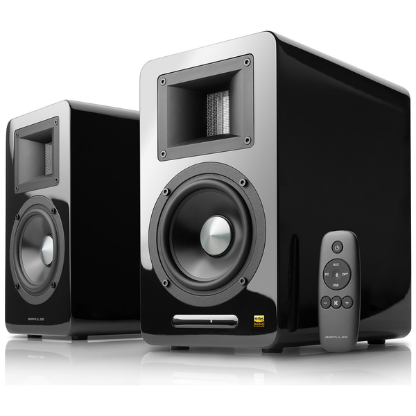 Edifier Airpulse A100 Hi-Res Audio Active Speaker System with Wireless Subwoofer Bluetooth, Optical Coaxial, RCA - Ideal for HomeTheatre BLACK