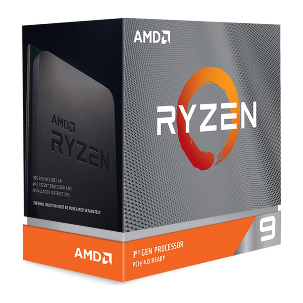 AMD Ryzen 9 3900XT, 12-Core/24 Threads, Max Freq 4.7GHz,70MB Cache Socket AM4 105W, No Cooler
