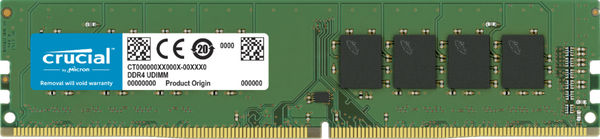 Crucial 16GB (1x16GB) DDR4 UDIMM 3200MHz CL22 1.2V Dual Ranked 2x8 Desktop PC Memory RAM