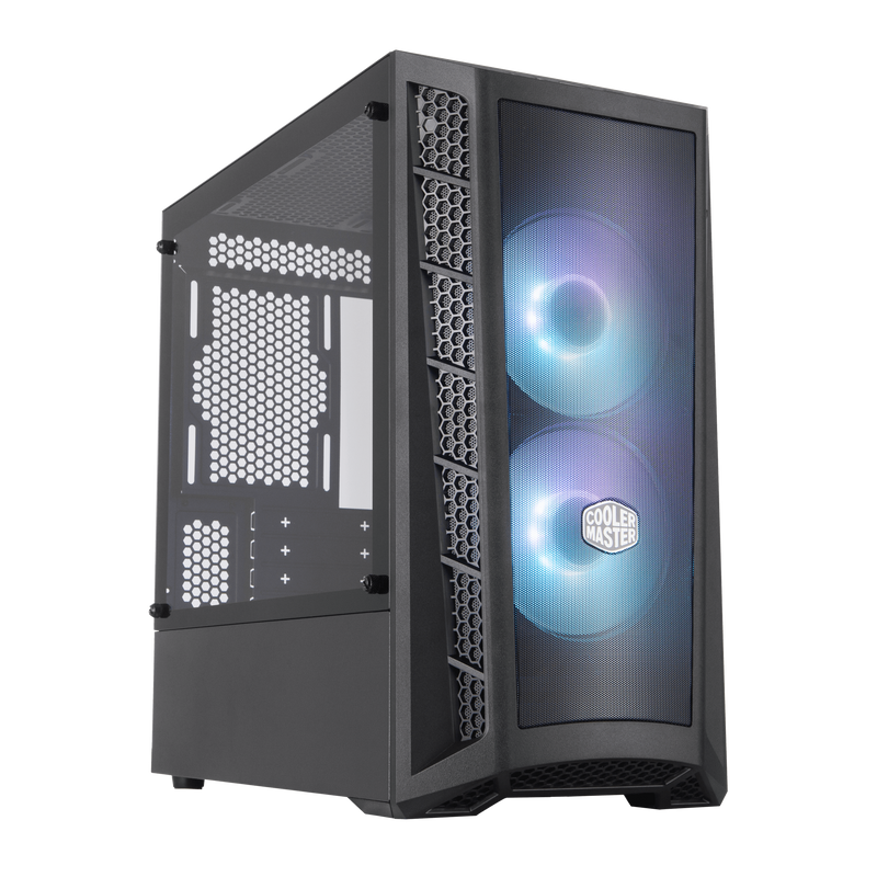 Cooler Master MasterBox MB311L ARGB, mATX Case,  Fine Mesh Front Panel, Tempered Glass, 2x ARGB Fans