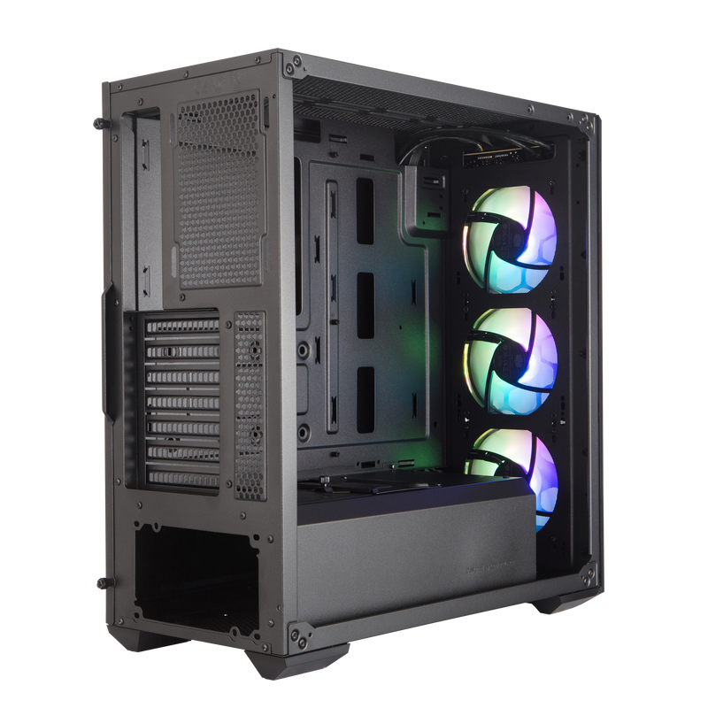 Cooler Master MasterBox MB511 ARGB ATX Case, Tempered Glass, Fine Mesh Front Panel, 3x ARGB Fans