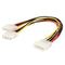 Astrotek Internal Power Molex Cable 20cm - 5.25" 4 pins Male to 2x 5.25" 4 pins Female 18AWG RoHS
