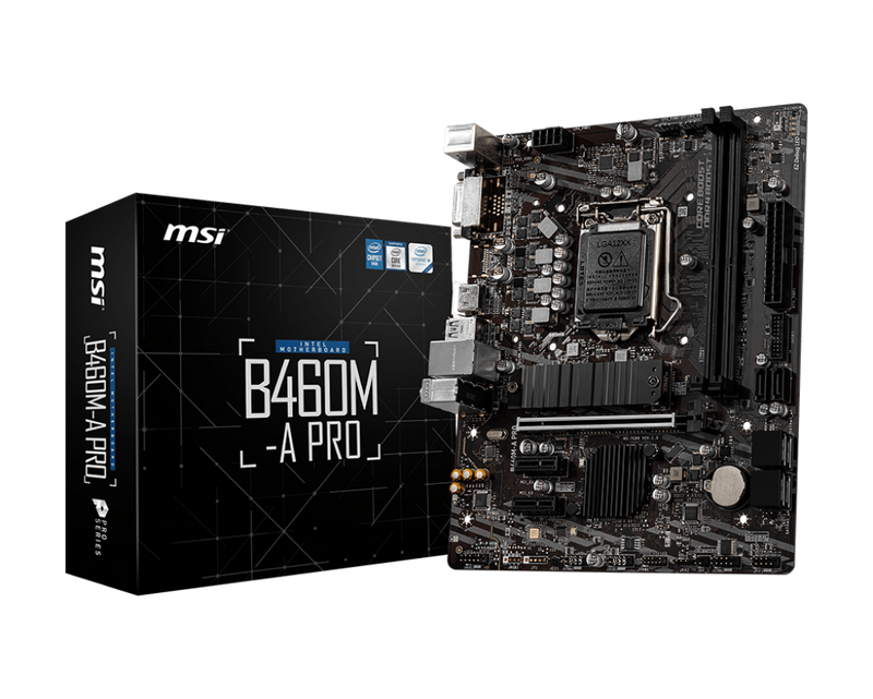 MSI B460M A Pro mATX Motherboard LGA1200