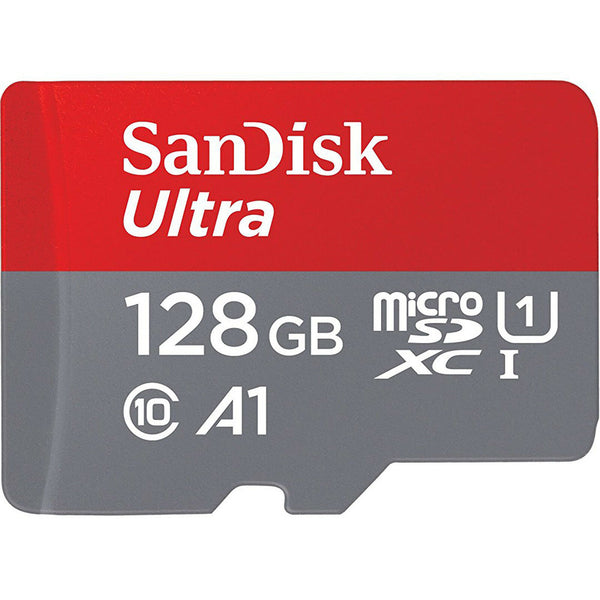 SanDisk 128GB Ultra microSDXC A1 UHS-I/U1 Class 10 Memory Card with Adapter