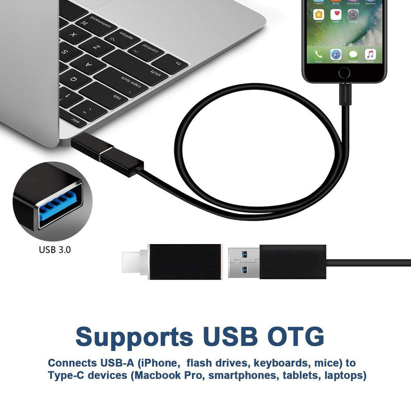 USB-C 3.1 Type-c to Usb3.0(M/F) OTG Adapter