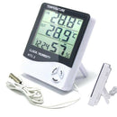 LCD Outdoor Indoor HTC-2 Thermometer Hygrometer Temperature Humidity Meter