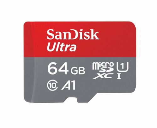 SanDisk 64GB Ultra microSDXC A1 UHS-I/U1 Class 10 Memory Card with Adapter