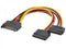 SATA Power Splitter Cable 1 x 15 pin M - 2 x 15 pin F 15cm