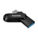 SanDisk 64GB Ultra Dual Drive Go 2-in-1 USB-C & USB-A Flash Drive Memory Stick 150MB/s USB3.1 Type-C Swivel for Android Smartphones Tablets Macs PCs