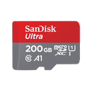 SanDisk 200GB Ultra microSDXC A1 UHS-I/U1 Class 10 Memory Card with Adapter