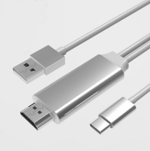 USB-C to HDMI Male to Male 2m Cable for Phone & PC
